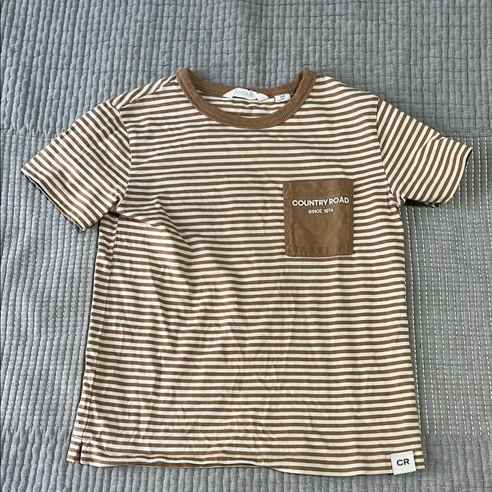 Country Road Kids Striped Brown T-Shirt